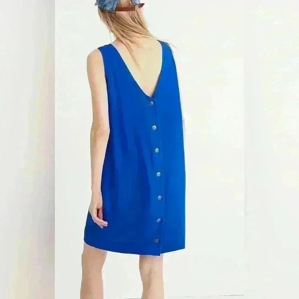MADEWELL Lakeshore Button-Back Dress - Picture 2 of 8